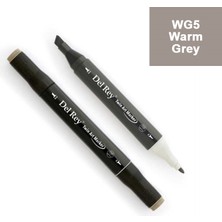 Mbb E-Ticaret Del Rey Twın Marker Wg5 Warm Grey Çift Uçlu Grafik Kalemi Mn-Drwg5-(***9 Adet***)