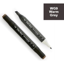 Mbb E-Ticaret Del Rey Twın Marker Wg9 Warm Grey Çift Uçlu Grafik Kalemi Mn-Drwg9-(***9 Adet***)
