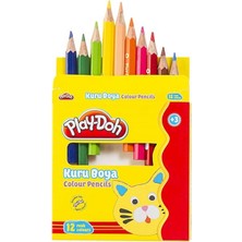 Mbb E-Ticaret Play-Doh 12 Renk Yarım Boy Kuruboya KU002-(***12 Adet***)