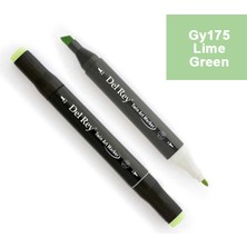 Mbb E-Ticaret Del Rey Twın Marker GY175 Lime Green Çift Uçlu Grafik Kalemi MN-DR175-(***12 Adet***)