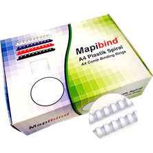 Mbb E-Ticaret Mapibind 19 mm Beyaz Spiral 100 Lü 2011900