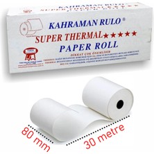 Mbb E-Ticaret Kahraman 80X30 Termal Rulo 14 Lü