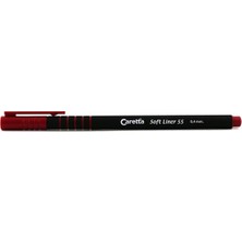 Mbb E-Ticaret Caretta Softlıner 55-10 Bordo Kalem 0.4mm-(***12 Adet***)