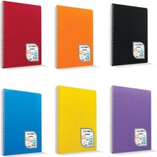 Mbb E-Ticaret Çınar Colormaxı A4 40 Yp Kareli Pp Kapak Spiralli Defter 73017-(***12 Adet***)