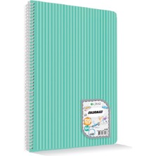 Mbb E-Ticaret Çınar Colormaxı A4 60 Yp Çizgili Pp Kapak Spiralli  73013-(***9 Adet***)