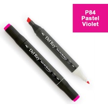 Mbb E-Ticaret Del Rey Twın Marker P84 Pastel Violet Çift Uçlu Grafik Kalemi MN-DR084-(***9 Adet***)