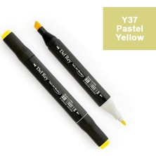 Mbb E-Ticaret Del Rey Twın Marker Y37 Pastel Yellow Çift Uçlu Grafik Kalemi MN-DR037-(***6 Adet***)