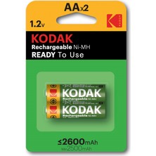 Mbb E-Ticaret Kodak 30955080 Kaahr-2 2600 Mah.2 Li Şarjlı Kalem Pil 383098