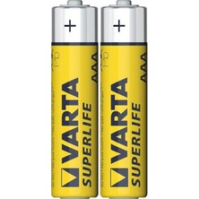Mbb E-Ticaret Varta Super Lıfe Ince Pil 2 Li Shırıng Çinko-(***1 Adet***)