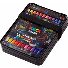 Mbb E-Ticaret Uni-Ball Posca 24 Renk Pastel Boya Kalemi KPA-100/24C Set