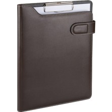 Mbb E-Ticaret 2k 6001 Kahve kapaklı Sekreterlik Padfolio Hesap Makinalı A4 100 Yaprak Kapasiteli Vegan 24,5X32 cm