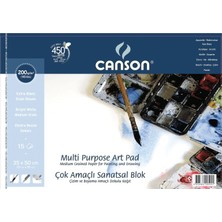 Mbb E-Ticaret Canson 35X50 15 Yp Çok Amaçlı Resim Blok 200 gr 200153550