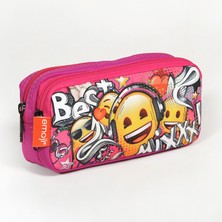 Mbb E-Ticaret Yaygan 22142 Emoji Kalem Çanta (Iki Bölmeli)
