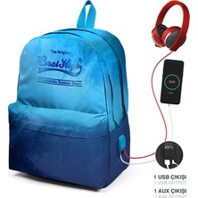 Mbb E-Ticaret Yaygan 23428 Coral Hıgh Sırt Çantası Usb+Aux Soketli