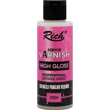 Mbb E-Ticaret Rıch 2520 Hıgh Gloss Su Bazlı Vernik Parlak 01676 120 cc