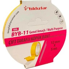 Mbb E-Ticaret Yıldızlar 12X5 Çift Taraflı Köpük Bant Byb-11-(***6 Adet***)