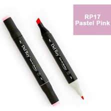 Mbb E-Ticaret Del Rey Twın Marker RP17 Pastel Pink Çift Uçlu Grafik Kalemi MN-DR017-(***3 Adet***)