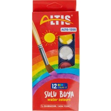 Mbb E-Ticaret Altıs 12 Renk Sulu Boya Küçük Boy 1200-(***1 Adet***)