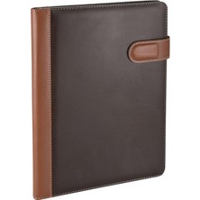 Mbb E-Ticaret 2k 7001 Kahve kapaklı Sekreterlik Padfolio Hesap Makinalı A4 100 Yaprak Kapasiteli Vegan 24,5X32 cm