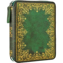Mbb E-Ticaret Vj 123-2166 Zipper Folder Organizer Defter A6 Çizgili Yeşil