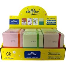 Mbb E-Ticaret Deffter A7 Sert Kapak Not Defteri 24'lü Paket >