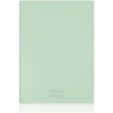 Mbb E-Ticaret Vj 124-1007 Softtons Esnek Kapak Defter A5 80 Gr. Krem 128 Yp. Çizgili Yeşil