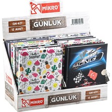 Mbb E-Ticaret Mikro GN-627 Desenli Kilitli Günlük