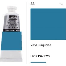 Mbb E-Ticaret Pebeo Popart Oıl 60ML Yağlı Boya Vıvıd Turquoıse 986038