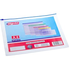 Mbb E-Ticaret Bıgpoınt BP244-35 Mavi Fermuarlı Döküman Dosyası-(***3 Adet***)