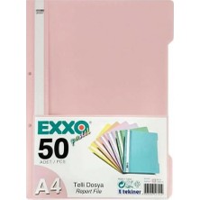 Mbb E-Ticaret Exxo Pastel Telli Dosya 50 Li Şeftali Turuncu TTRP110