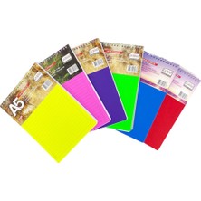 Mbb E-Ticaret Pastel A5 Spiralli Ppbloknot Çizgili 6'lı*16