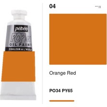 Mbb E-Ticaret Pebeo Popart Oıl 60ML Yağlı Boya Orange Red 986004