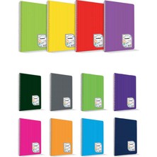 Mbb E-Ticaret Çınar Colormaxı A4 40 Yp Çizgili Pp Kapak Spiralli 73016-(***9 Adet***)