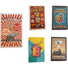 Mbb E-Ticaret SVN-216 Retro Defter A6 80 Yp Kareli 20'li