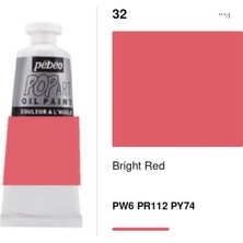 Mbb E-Ticaret Pebeo Popart Oıl 60ML Yağlı Boya Brıght Red 986032