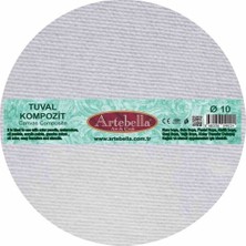 Mbb E-Ticaret Artebella Kompozit Tuval Yuvarlak 10 cm 4 Lü Set