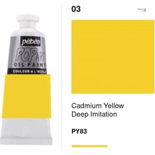 Mbb E-Ticaret Pebeo Popart Oıl 60ML Yağlı Boya Cadmıum Yellow Deep 986003
