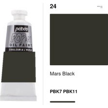 Mbb E-Ticaret Pebeo Popart Oıl 60ML Yağlı Boya Mars Black 986024