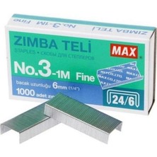 Mbb E-Ticaret Max Zımba Teli Gümüş 24/6 No:3 1m 600302-(***12 Adet***)