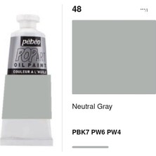Mbb E-Ticaret Pebeo Popart Oıl 60ML Yağlı Boya Neutral Gray 986048