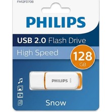 Mbb E-Ticaret Phılıps 128 GB Snow Usb2.0 Bellek Turuncu/beyaz FM12FD70B/00