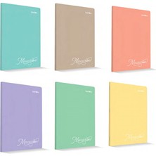 Mbb E-Ticaret Çınar Pastel A4 60 Yp Kareli Dikişli Defter 76405-(***9 Adet***)
