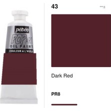 Mbb E-Ticaret Pebeo Popart Oıl 60ML Yağlı Boya Dark Red 986043