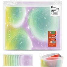 Mbb E-Ticaret Fixpoint P-3103 Fermuarlı Zarf Dosya Pastel 12'li