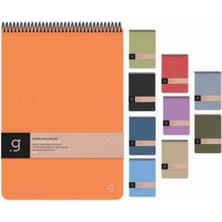 Mbb E-Ticaret Gıpta Canvas Block 17X24 100 Yp. Spiralli Sert Kapak Çizgili Bloknot 6998