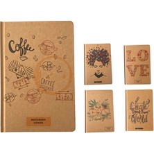 Mbb E-Ticaret Seven SVN-452 Runote Kraft Çizgili Defter Grayfit 18'li *20