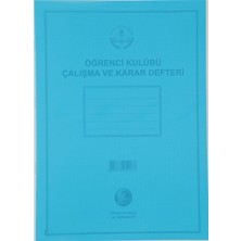 Mbb E-Ticaret Dilman Öğrenci Kulüp Çalışma ve Karar Defteri Pls Kapak-(***12 Adet***)