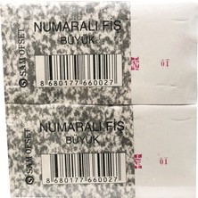 Mbb E-Ticaret Numaralı Fiş Büyük Düzine 100 Yp.
