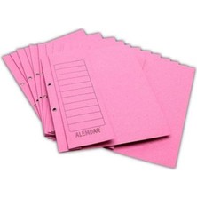 Mbb E-Ticaret Alemdar Pembe Telli Yarım Kapaklı Lüks Karton Dosya-(***9 Adet***)