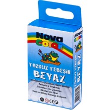 Mbb E-Ticaret Nova Color Tozsuz Tebeşir 10 Lu Beyaz NC-4110-(***6 Adet***)